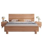 Nordic Minimalist Ash Wood Bed Frame