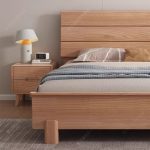 Nordic Minimalist Ash Wood Bed Frame