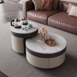 Nordic Minimalist Coffee Table with Stone Surface for Wholesale