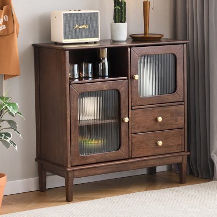 Nordic Solid Wood Multifunctional Storage Cabinet