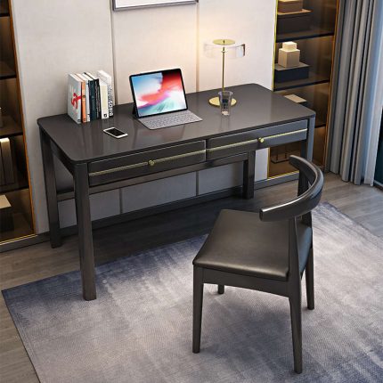 Nordic Style One-Piece Wooden Office Desk