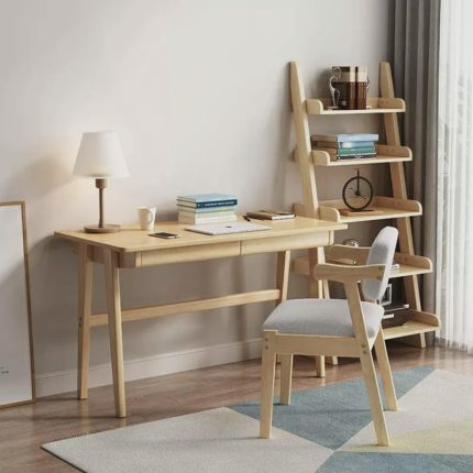 Nordic Style One-Piece Wooden Office Desk