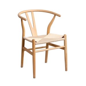 Nordic minimalist solid wood hemp rope chair