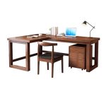 Nordic simple corner desk solid wood L-shaped