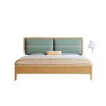 Nordic simple modern solid wood bed