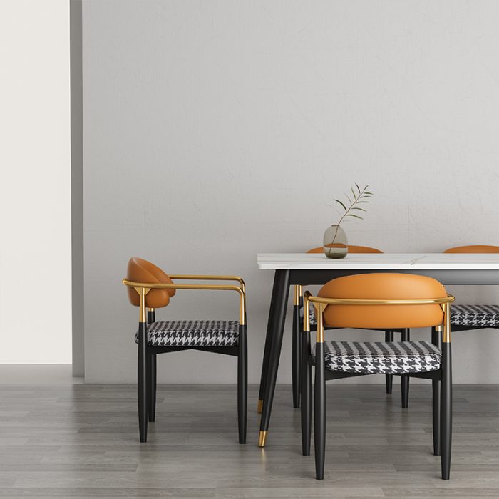 Carbon Steel Frame Chairs with High-Density Foam Cushions for Wholesale-XBK-Q1 Stainless Steel