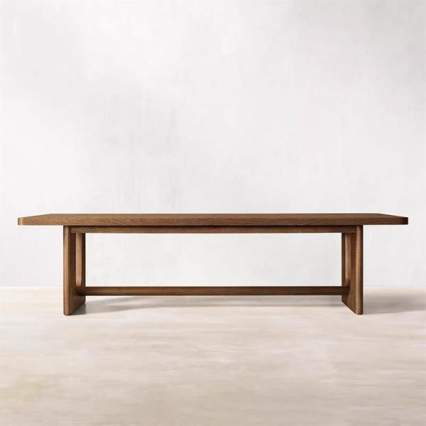 Simple Dining Table Rectangular Scandinavian Large Plate Table-MY-608# - Image 3