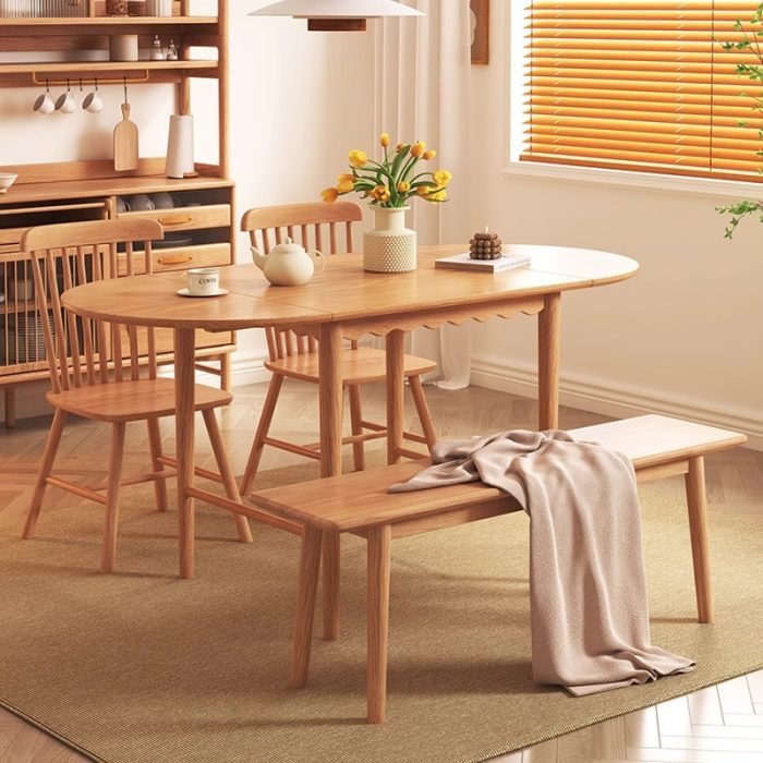 Premium Solid Ash Wood Dining Tables – Durable & Stylish