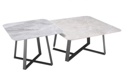 Rock Plate Coffee Table with Elegant Metal Legs for Wholesale Business-XBK-M101