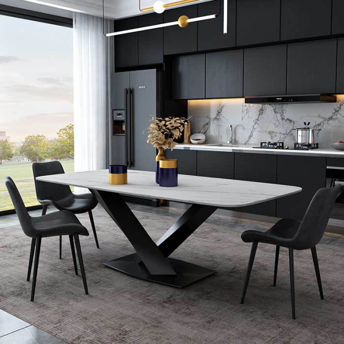Premium Stone Coffee Table with Elegant Metal Frame for Wholesale Distributors-XBK-A04