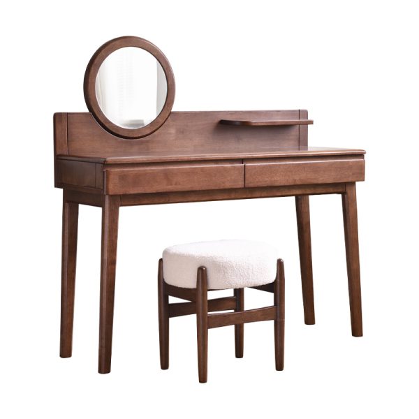 Contemporary Rubber Wood Dressing Table