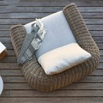 Delight in leisure with a comfortable outdoor sofa.
