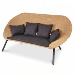 Unwind in luxury with a sophisticated outdoor sofa.