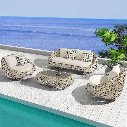 Experience relaxation with a stylish garden sofa.