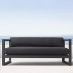 Relax in comfort with an elegant outdoor sofa.
