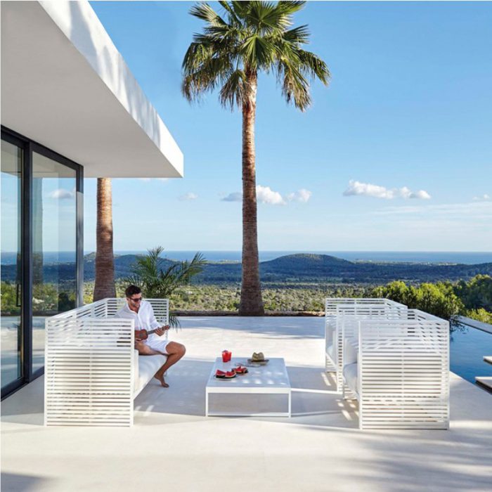 Relax in comfort with an elegant outdoor sofa