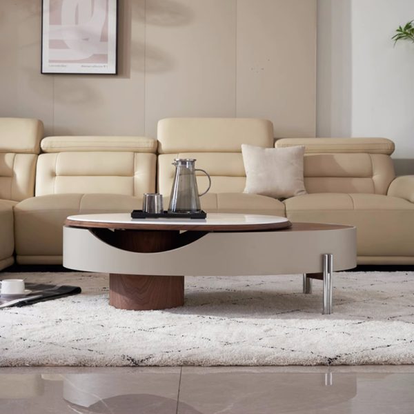 Minimalist Oval Living Room Multifunctional Creative Coffee Table