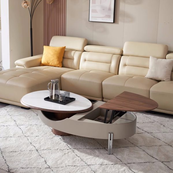 Minimalist Oval Living Room Multifunctional Creative Coffee Table