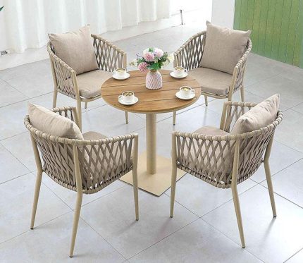 Enjoy seamless outdoor dining with premium furniture choices.