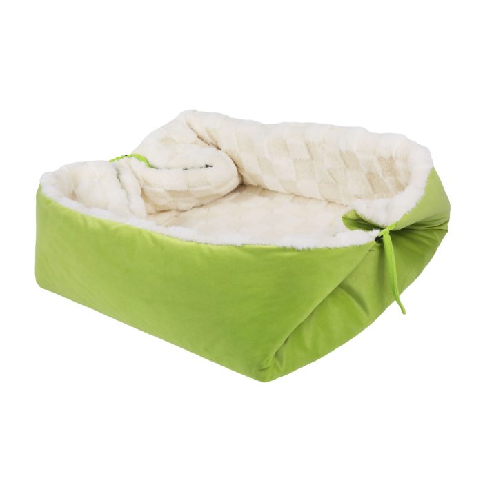 Portable Luxury Soft Pet Sofa Bed for Travel and Relaxation