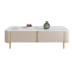 Luxury-Inspired Ceramic Stone Coffee Table