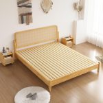 Premium Red Oak Solid Wood Bed