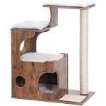 Premium Wooden Pillar Cat Climbing Tree for Safe and Fun Play