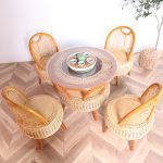 Rustic French Vintage Rattan Armchair for Stylish Interiors