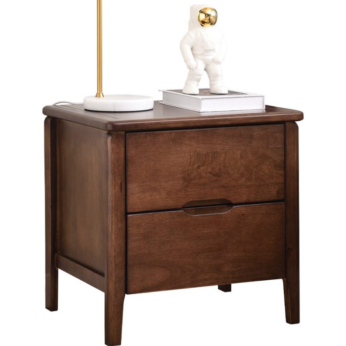 modern simple solid wood bedside table