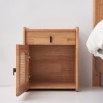 made from solid wood, celebrates the natural knots and grains, offering a unique and serene sleeping experience. Its simple yet profound design highlights the philosophy of Wabi-Sabi, embracing the beauty of nature's blemishes. Perfect for a mindfulness-focused bedroom.