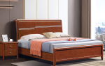 Scandinavian Minimalist Solid Wood Double Bed for Retailers