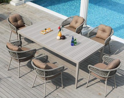 Discover innovative designs in outdoor dining furniture.
