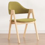 Nordic solid wood leisure chair that offers comfort and style.