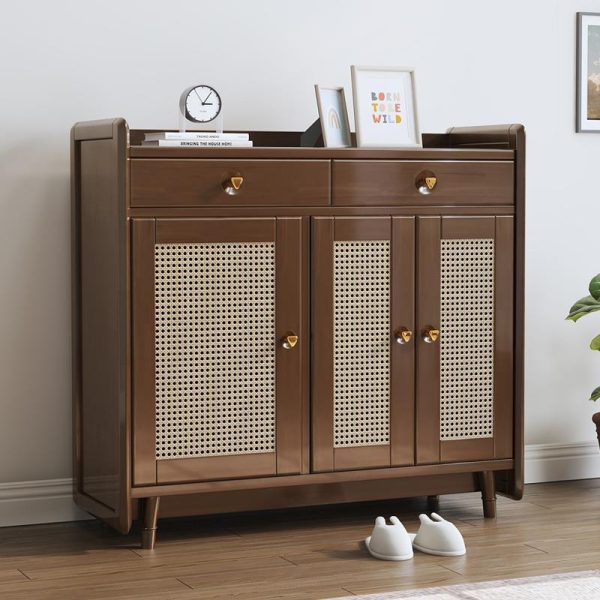 Solid Wood Shoe Storage Cabinet