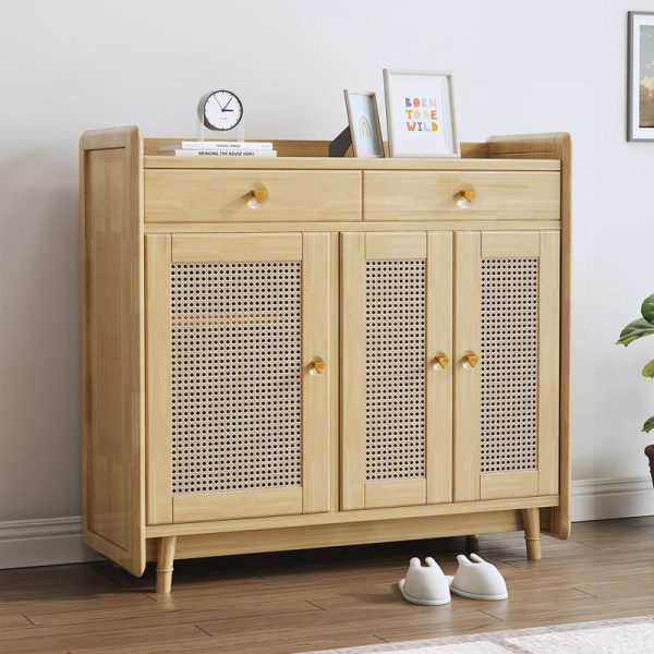 Solid Wood Shoe Storage Cabinet