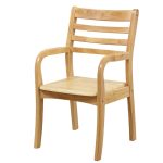  Scandinavian-Style Solid Wood Chair for Elderly – Modern & Functional