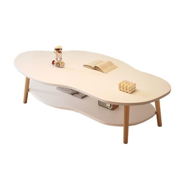 Scandinavian Style Solid Wood Cloud Coffee Table