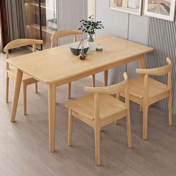 Scandinavian Style Solid Wood Dining Table