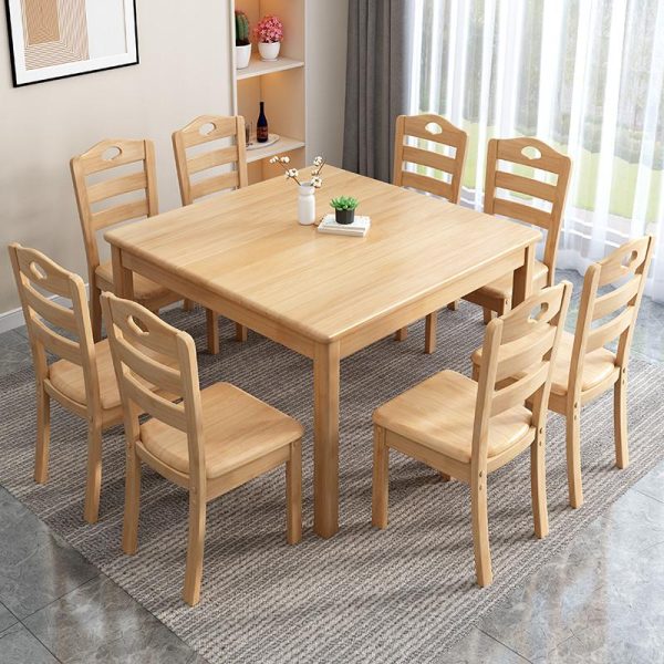 Scandinavian Style Solid Wood Dining Table