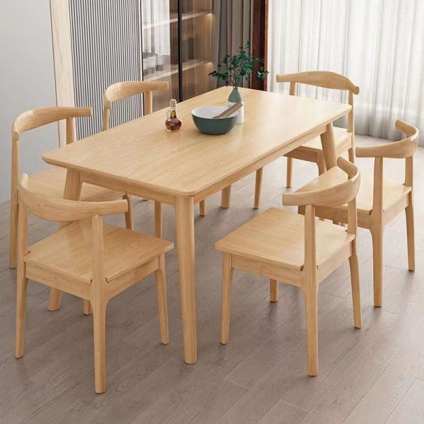 Scandinavian Style Solid Wood Dining Table