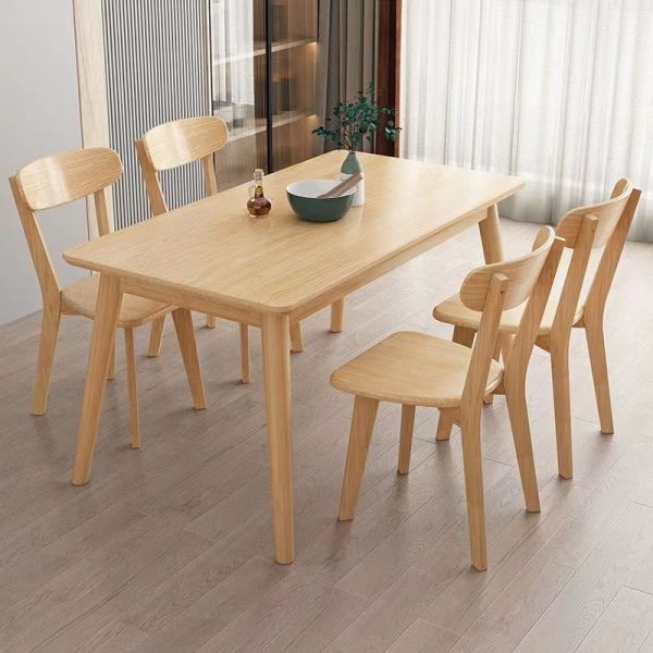 Scandinavian Style Solid Wood Dining Table