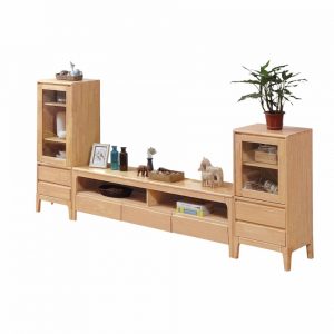 Scandinavian Style Solid Wood TV Cabinet