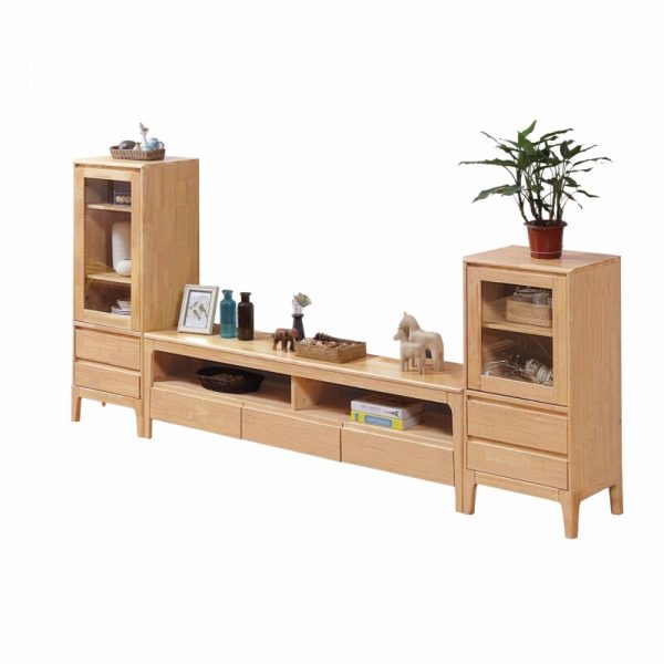 Scandinavian Style Solid Wood TV Cabinet