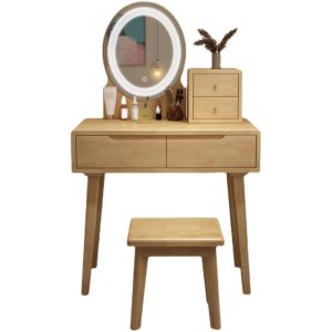 Scandinavian Style Solid Wood Vanity Table