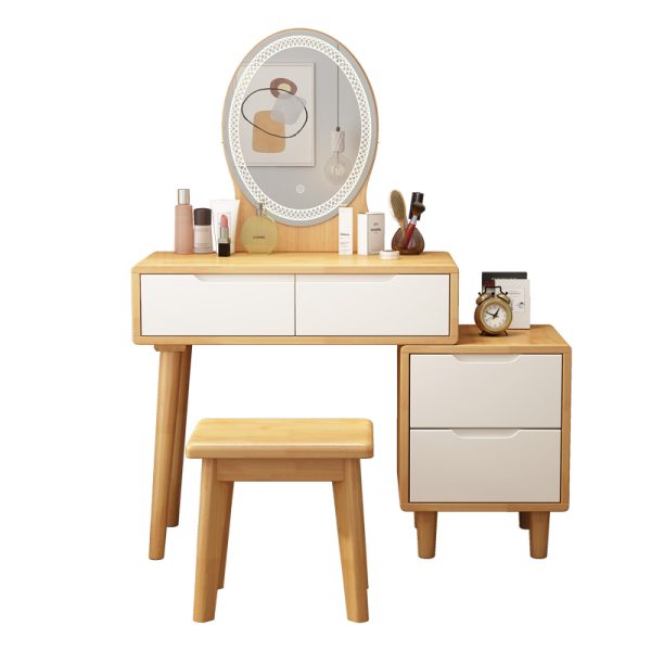 Scandinavian Style Solid Wood Vanity Table 