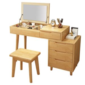 Scandinavian Style Solid Wood Vanity Table 