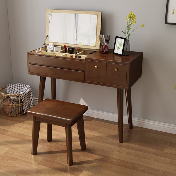 Scandinavian Style Solid Wood Vanity Table 