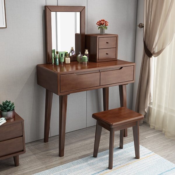 Scandinavian Style Solid Wood Vanity Table