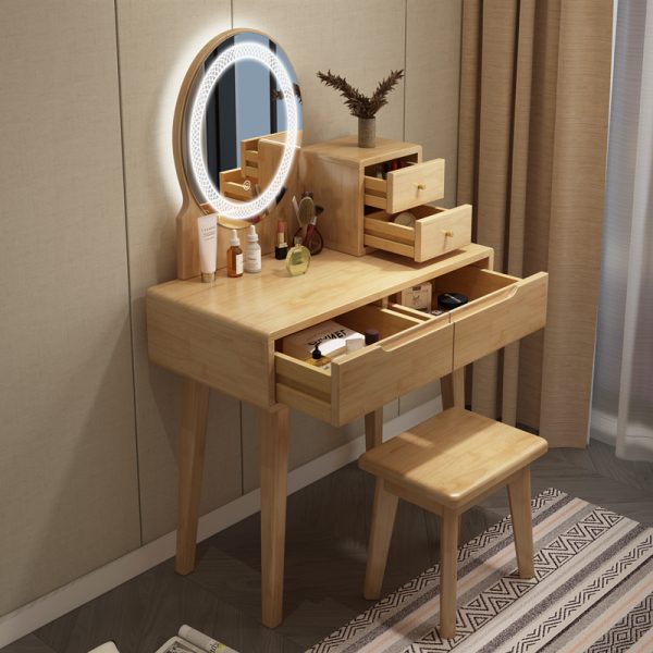 Scandinavian Style Solid Wood Vanity Table