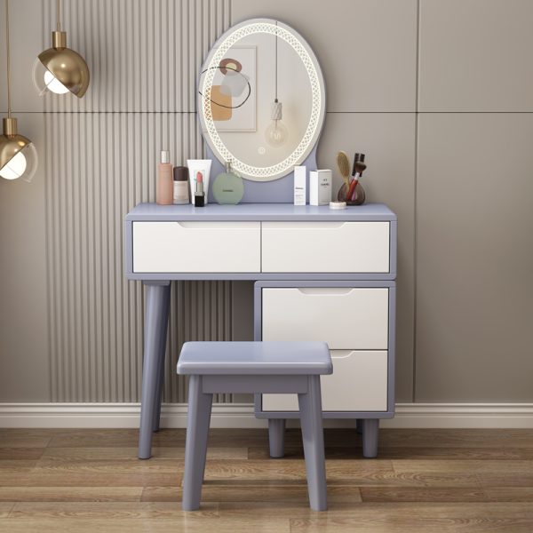 Scandinavian Style Solid Wood Vanity Table 